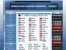 Tablet Screenshot of lotteryextreme.com